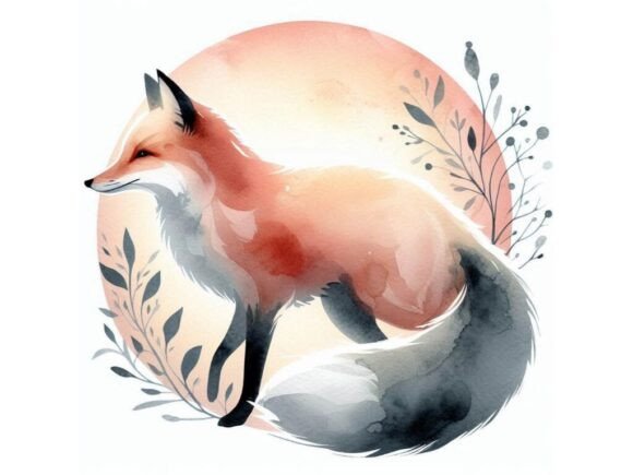 Download Watercolor Fox in Soft Tones - Premium Resources